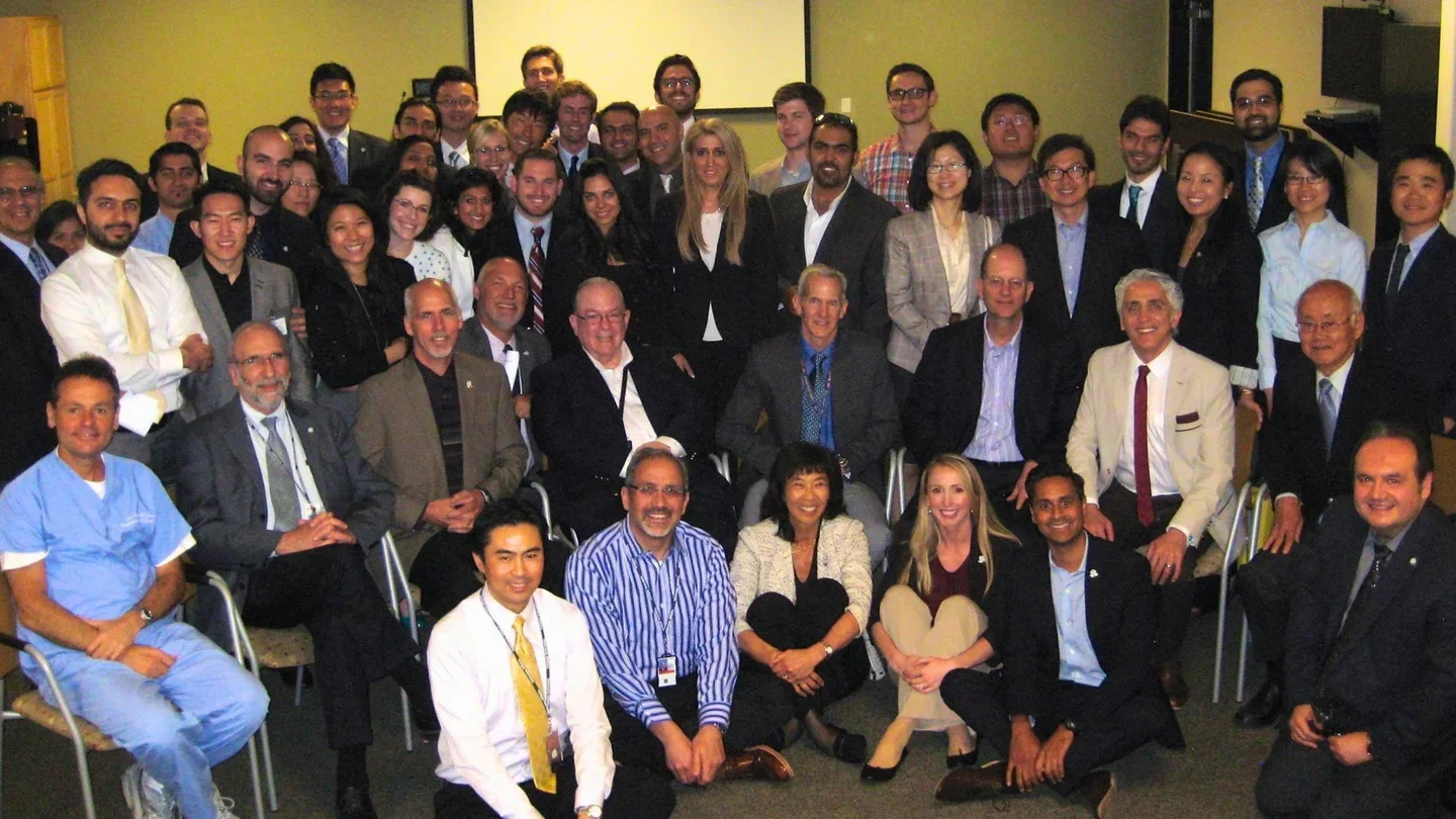 Large group of dentists