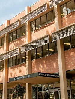 The front of the UCLA Dental School building.
