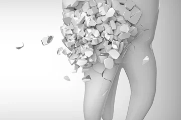 tooth breaking apart illustration graphic