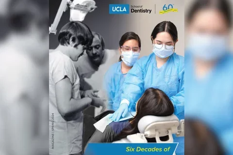 Dentists treating a patient