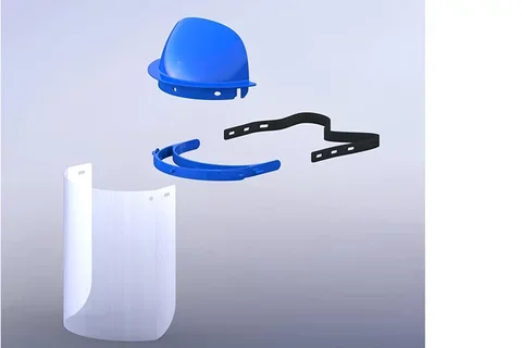Reusable face shield components