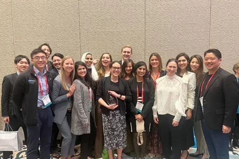 group of people at a conferece