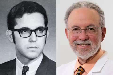 Dr. Alan Lurie in 1970 and 2020