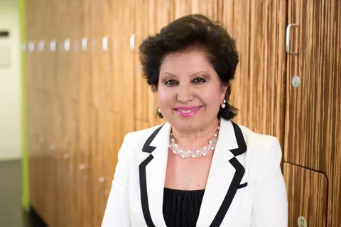 Dr. Anahid Jewett, smiling