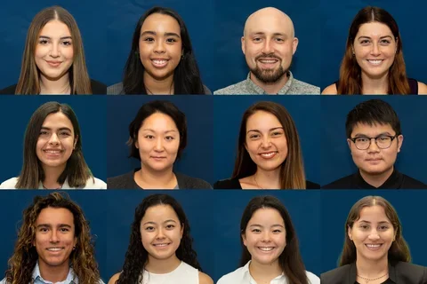 12 young people smiling in a grid arrangement