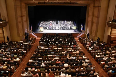 Royce Hall with audience