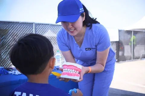 teaching with mouth model