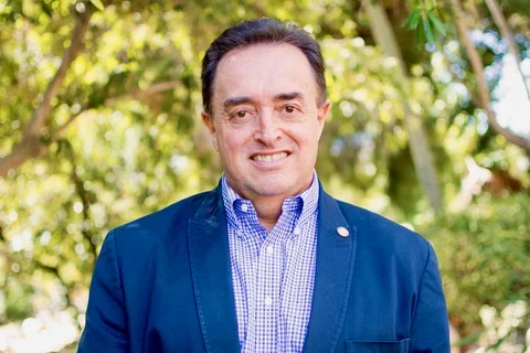Francisco Ramos-Gomez wearing a blue blazer.