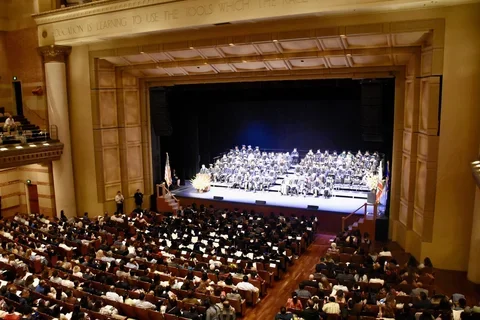 royce hall as seen from the balcony