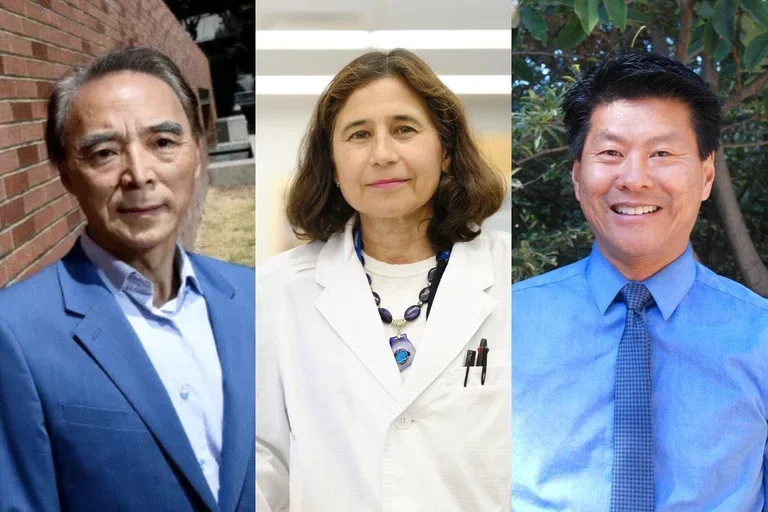 Drs. Honghu Liu, Yvonne Hernandez-Kapila, and Elbert Tom, left to right