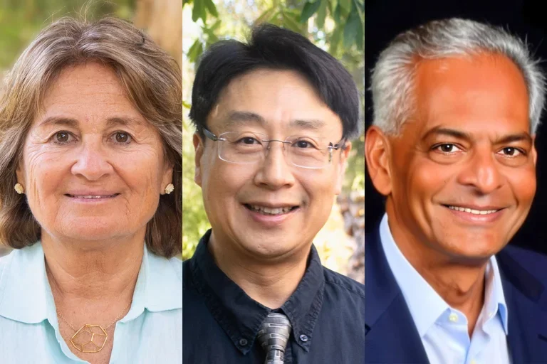 Left to right, Diana Messadi, Sean Mong, and Vivek Shetty
