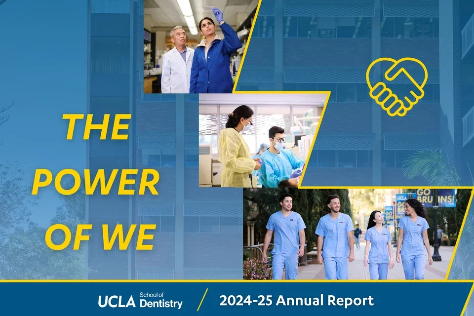 The 2024-2025 Annual Report with three images with the message The Power or We.