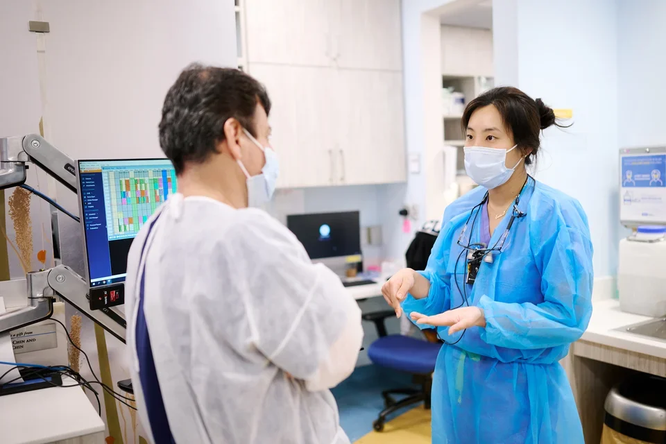 Pediatric Dentistry resident meeting with the program director.