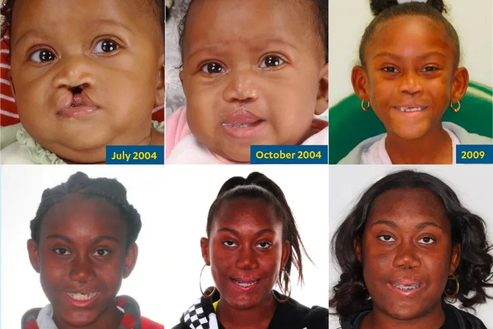 A collage of six pictures of Heavenli Mayfield