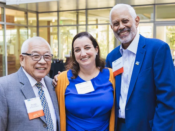 Group picture with Dr. Ron Mito, Dr. Michele Frawley, and Dr. Edmond Hewlett at the 60th Anniversary event.