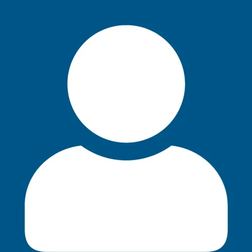 default silhouette of person dark blue