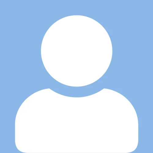 A person avatar icon set against a solid light blue background, representing a user profile