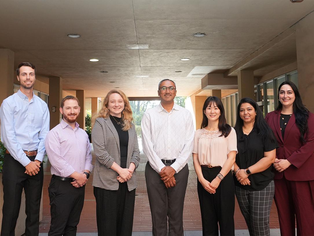 Dr. Kumar Shah with residents.