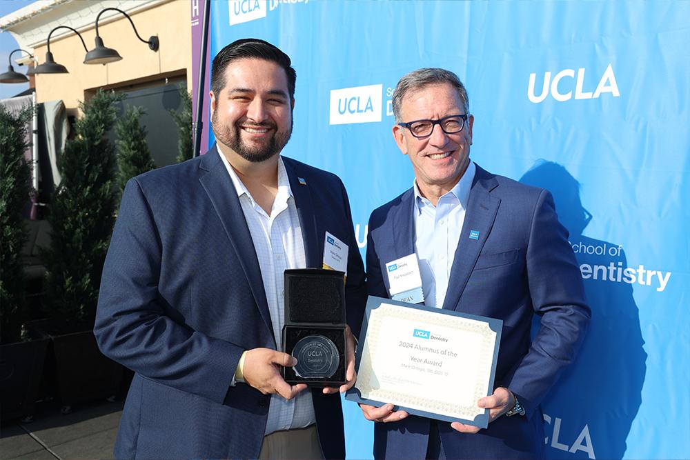 2024 Alumni of the Year Dr. Mark Ortega with Dr. Paul Krebsbach