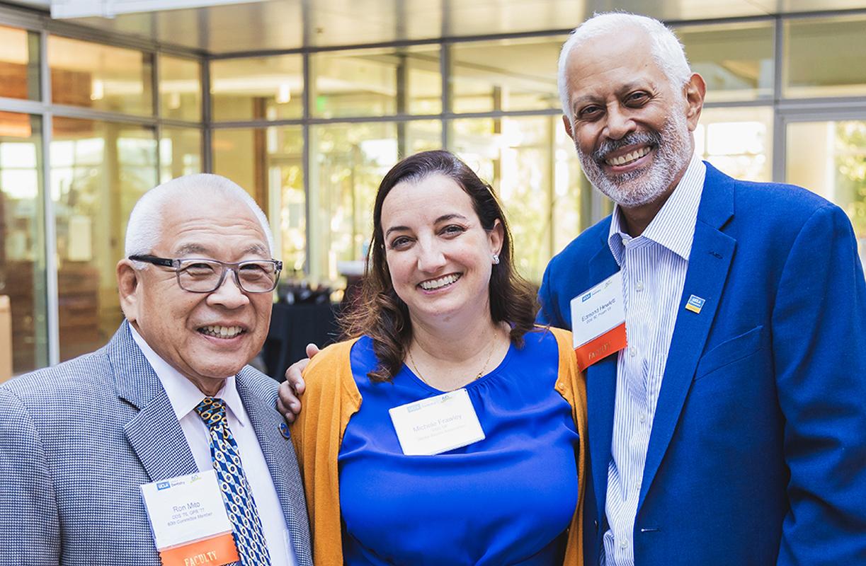 Group picture with Dr. Ron Mito, Dr. Michele Frawley, and Dr. Edmond Hewlett at the 60th Anniversary event