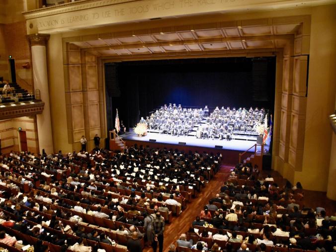 royce hall as seen from the balcony