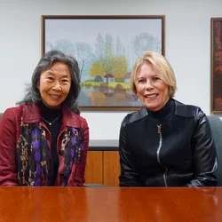 Joan Otomo-Corgel on the left, Naomi Ellison on the right