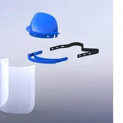 Reusable face shield components