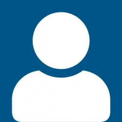 default silhouette of person dark blue