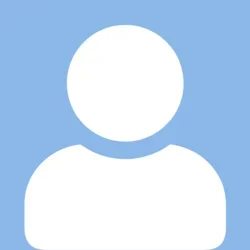 A person avatar icon set against a solid light blue background, representing a user profile