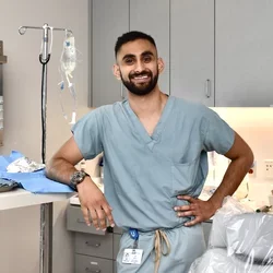 Jay Patel in the operating room