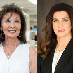 Split screen of Oariana Lowe and Mitra Mogharabi