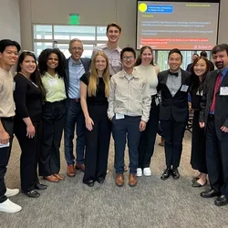 group of people smiling