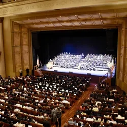 royce hall as seen from the balcony