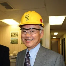 Henry Takei in a hard hat