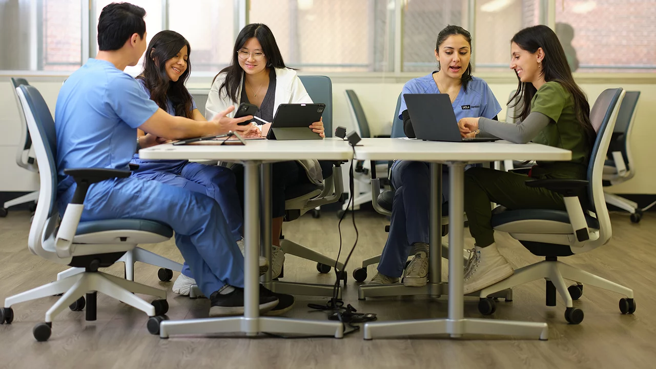 Students in a study group session.