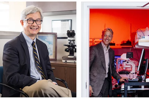 From left: Dr. David Wong and Dr. Alexander Hoffmann