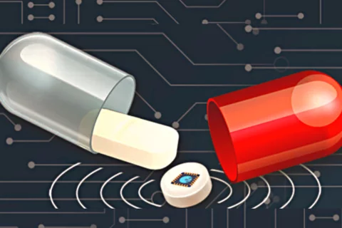 Pill with sensor waves