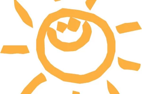 UCLA Friends Pediatric Dentistry hand drawn image of sun