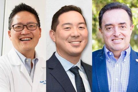 Dr. Reuben Kim, Marc Hayashi and Francisco Ramos-Gomez, left to right