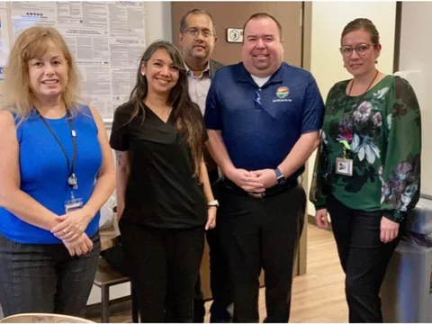 Group of 5 health care professionals