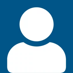 default silhouette of person dark blue